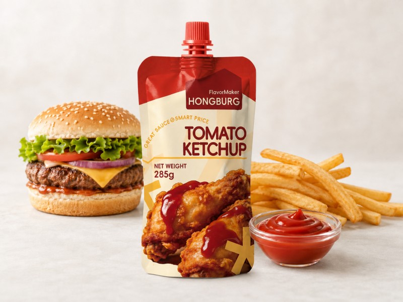 Klassisk tomatketchup til pommes frites og burgere
