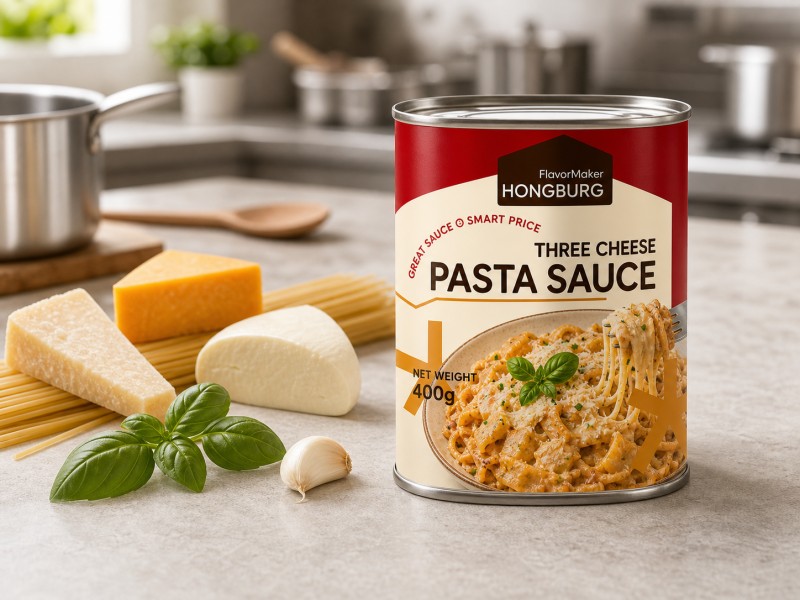 Kremet treostpastasaus for matlaging og måltidsforberedelse