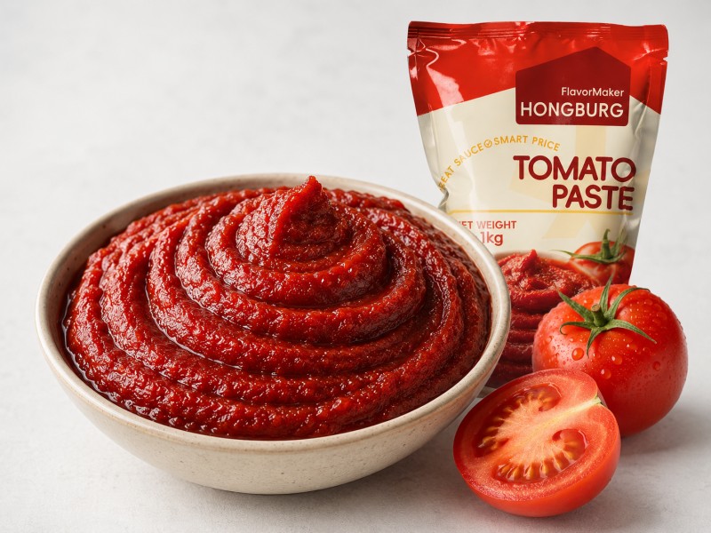 High Brix dyp rød tomatpuré