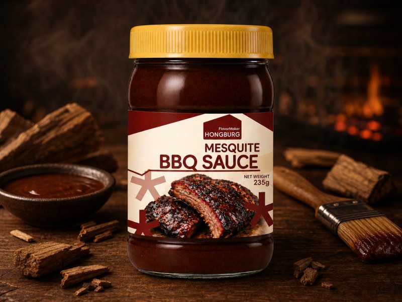 Mesquite BBQ-saus med rik røyksmak