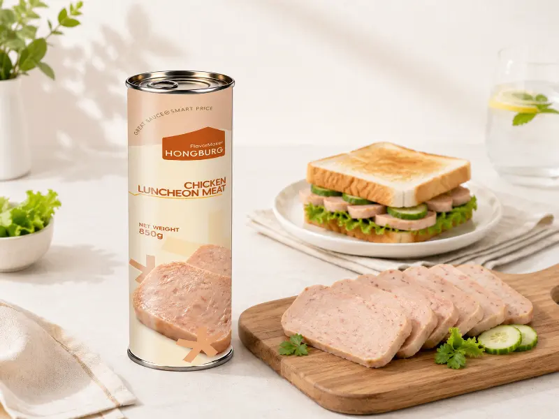 Klar til å spise hermetisert kyllinglunchkjøtt