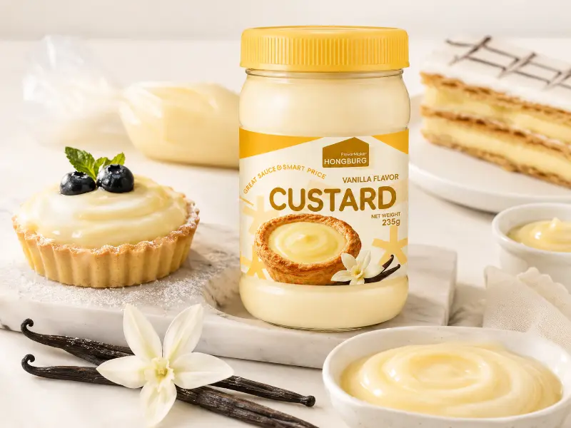 Glatt vaniljekremsaus