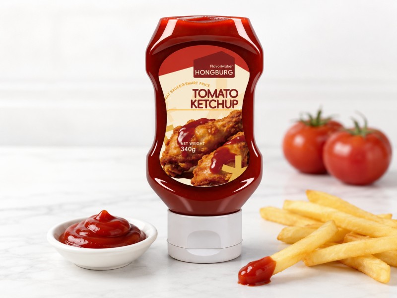 Tykk søt og syrlig tomatketchup