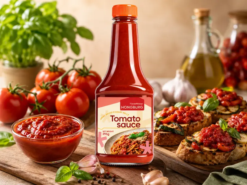 Tykk tomatsaus med naturlig smak